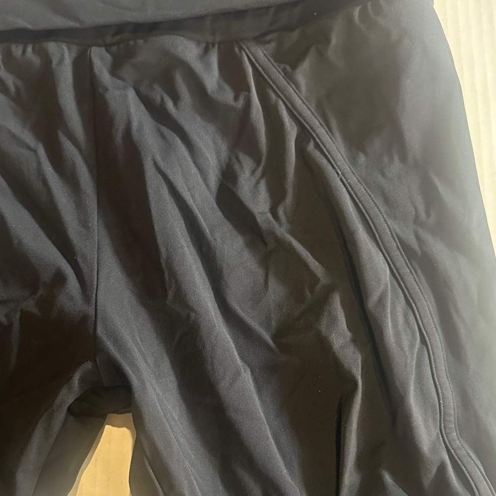 Stella McCartney Adidas black Leggings with partial foot insert fold over waist - Picture 12 of 13